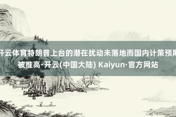 开云体育特朗普上台的潜在扰动未落地而国内计策预期被推高-开云(中国大陆) Kaiyun·官方网站