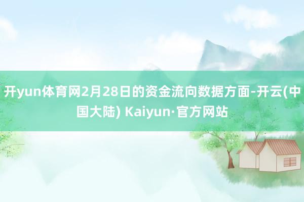 开yun体育网2月28日的资金流向数据方面-开云(中国大陆) Kaiyun·官方网站