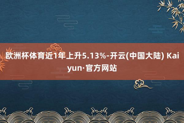 欧洲杯体育近1年上升5.13%-开云(中国大陆) Kaiyun·官方网站
